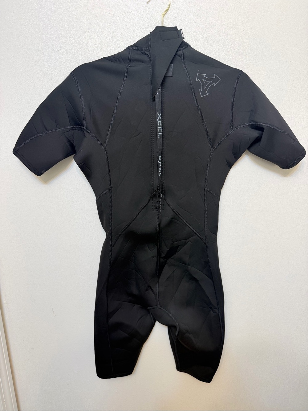 Kids Black Short Sleeve One-Piece Wetsuit